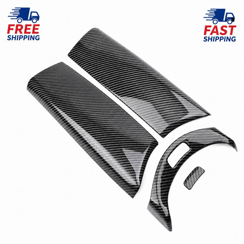 Carbon fiber armrest trim - carbon,