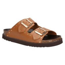 Scholl Beatriz Ladies Sandals Cognac Leather Various Sizes RRP £100