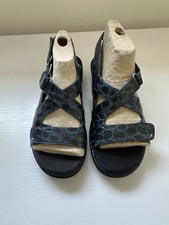 CLARKS SPRINGERS Blue Adjustable Sandals Size 4