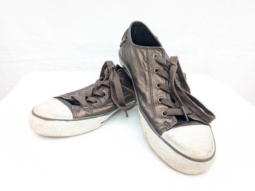 Ash leather trainers - ash, 6