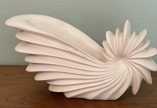 Large nautilus shell vase - large,
