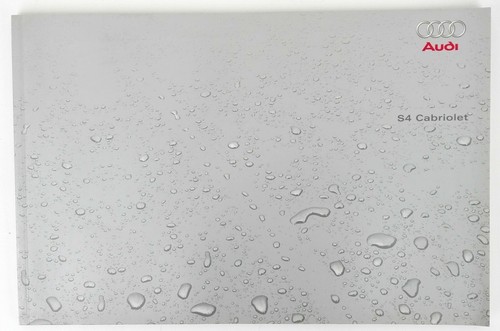 Audi cabriolet brochure - audi, s4