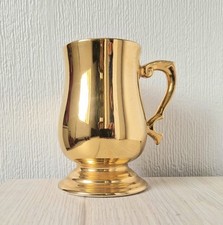 Vintage Wade Pottery Gold Plated Vaux Brewery Commemorative Tankard