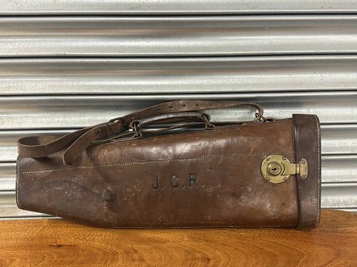 Antique leather leg - leather,