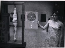 1967 Press Photo Sculpture by Rodger Lang-Museum of Art May Show - cvo04254