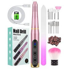 11 in 1 Rechargable Cordless Electric Nail Drill File Manicure Pedicure Polish