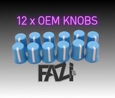 12 x BLUE OEM KNOBS DJ MXER