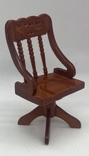 Dolls House furniture office or study chair for desk In 1/12th Scale