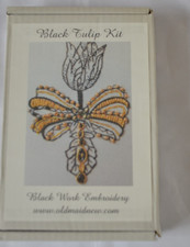 Black 'Tulip' Flower Black