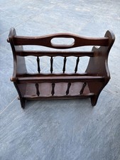 Vintage Wooden Magazine Rack