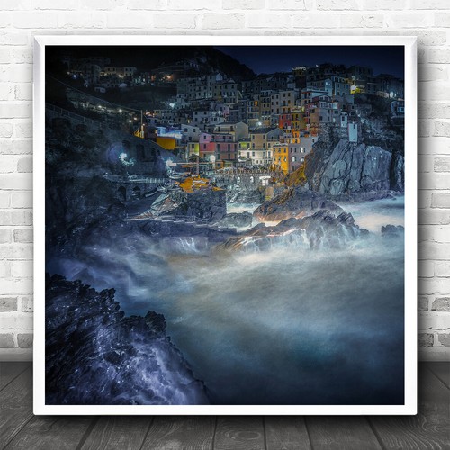 Landscape night time sea scape - night-time,