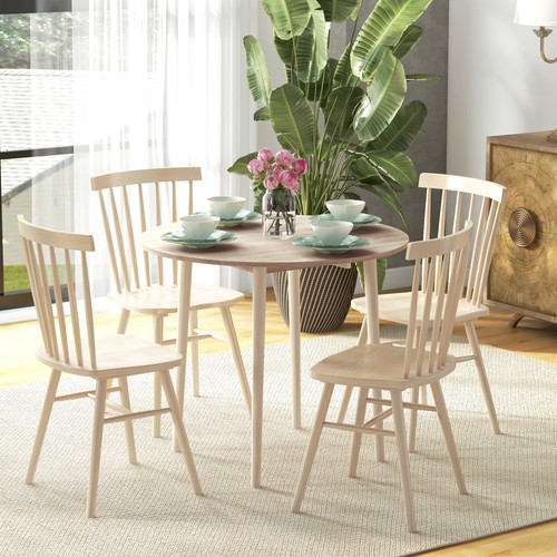 Foldable dining table - foldable, round