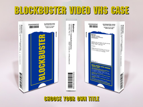 Custom blockbuster video vhs - video,