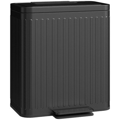 Homcom 20l double rubbish - x,