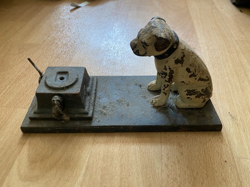 Cast iron nipper dog - iron, black