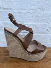 ZARA Brown Faux Leather Jute