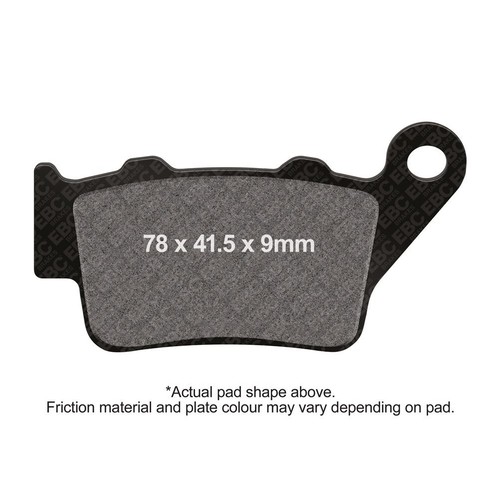 Ebc pro brake pad set - ebc, rear