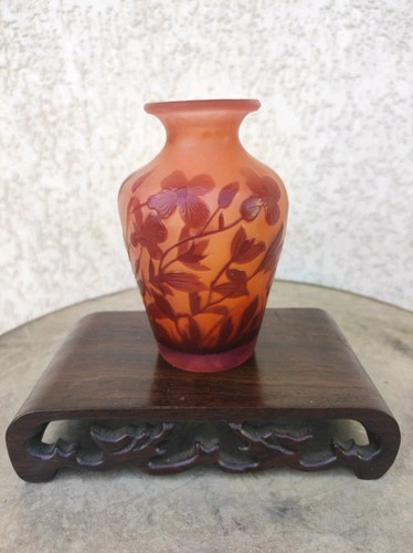 Miniature galle vase - , and