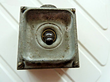 vintage industrial light switch 1 gang 1 way galv