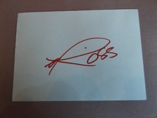 HAND SIGNED 5" x 3.5" AUTOGRAPH BOOK PAGE - ROSS FISHER - GOLF