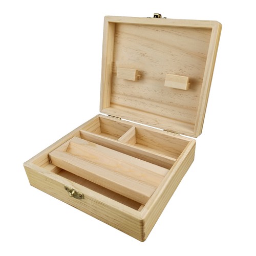 Wooden rolling box - wooden,