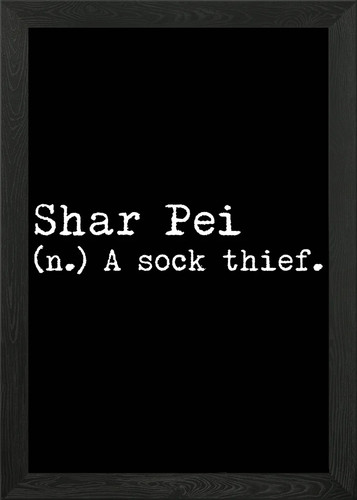 Shar pei sock - shar, thief