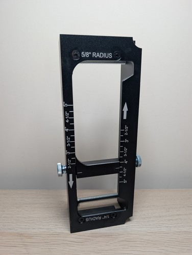 Aluminum door hinge router jig - aluminum,