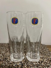 2 X Half Pint Fosters Glasses