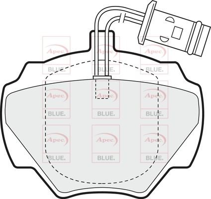 Rear axle brake pads set - rear,