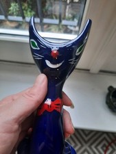 Vintage Ceramic Scoop Head Cat 1950s - 1960's