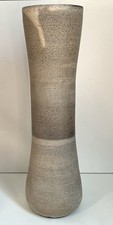 Studio Pottery British ? - Lucie Rie style - signed - volcanic glaze - 17” Tall