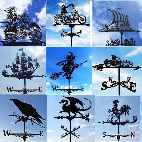 Witch metal weathervane garden - weathervane,