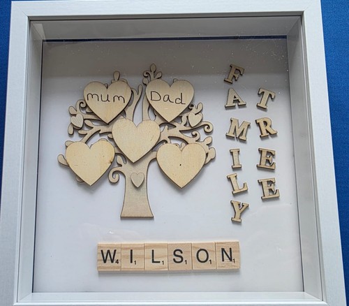 Scrabble family tree frame - scrabble,