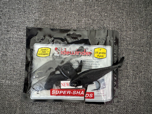 Sidewinder super shads black - shads,