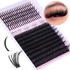 CORUSCATE 100D Cluster Lashes Spiky Individual Eyelashes Thick 10-20Mm with Long