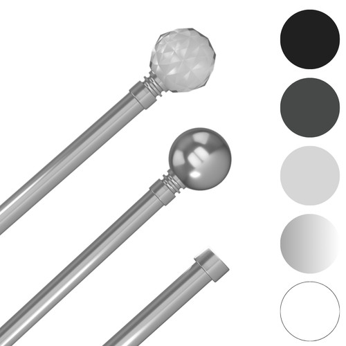 Metal curtain poles 28mm - poles,