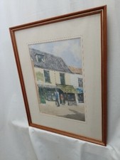 Original Painting Holt North Norfolk Watercolour Picture Fish Hill Shops