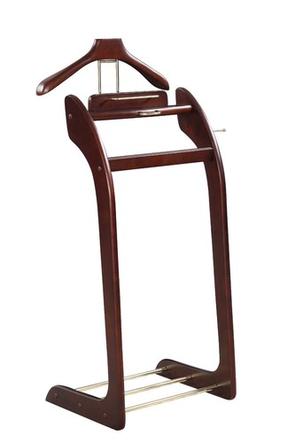 Wooden suit valet stand - stand, w/