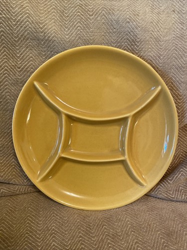 Vintage mustard yellow - yellow, plate