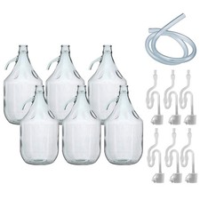 Glass Demijohn 5L 6 Pack Plain