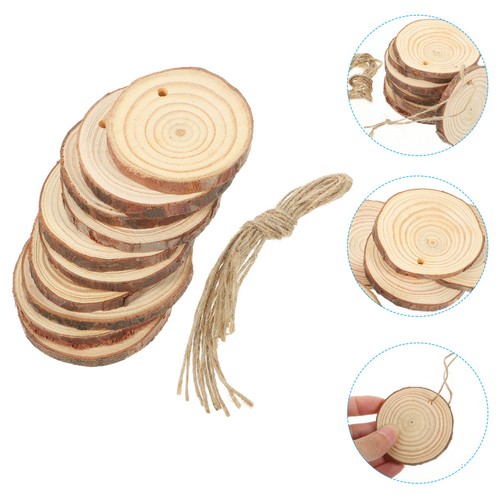Pcs log slices for crafts - 10,