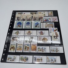 2005-2006 Selection of Russian Stamps On Front And Reverse of Display Sheet 