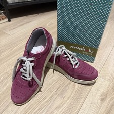 Moshulu Kazoo ladies' nubuck trainers purple size UK6 EU 39 
