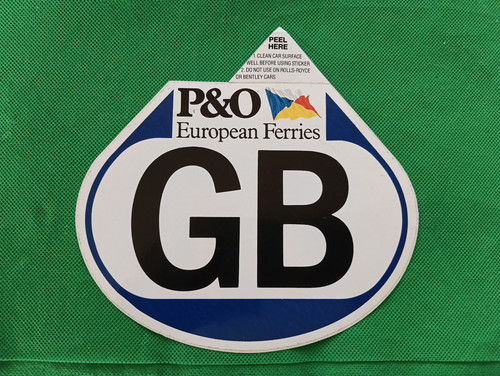 Vintage stickers ferry p - vintage, p&o