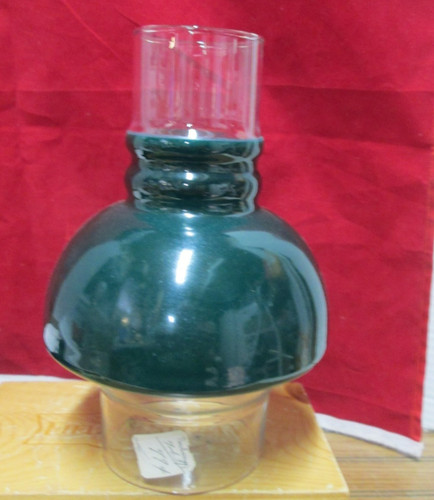 Vintage green glass hooded - glass,