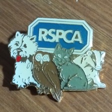 Vintage RSPCA pin badge Animal