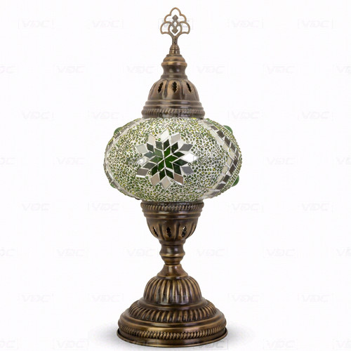 Green turkish mosaic table - green,