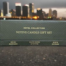 Hotel Collection Votive Candle Gift Set - 3 x 65g