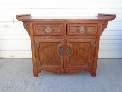 Asian pagoda cabinet - pagoda, server
