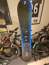 Burton Baron 160 Snowboard Bundle, Ride Flux Bindings And Dakine Roller Bag